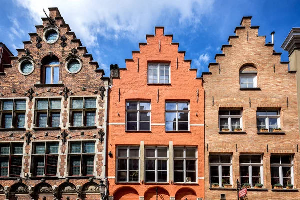 Brugge Cidade Histórica Medieval Ruas Brugge Centro Histórico Canais Edifícios — Fotografia de Stock