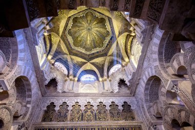 Cordoba. Ulu Cami veya Endülüs ünlü iç Cordoba, İspanya
