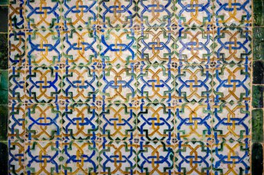 Seville, La Casa De Pilatos Müdürü veranda. Mudejar İspanyol stilinde değerli bir saray yapıdır. İspanya