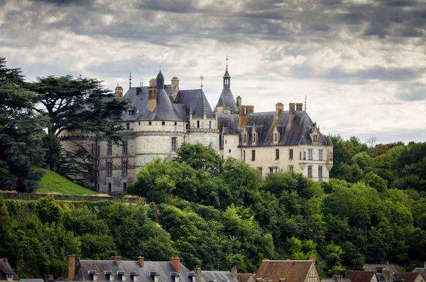 城堡德肖 卢瓦尔河畔 这座城堡坐落在卢瓦尔河谷 始建于公元 世纪和 世纪重建 — 图库照片