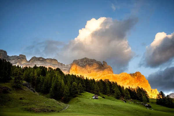 Fanes Alpy Při Západu Slunce Dolomity Trentino Alto Adige Itálie — Stock fotografie