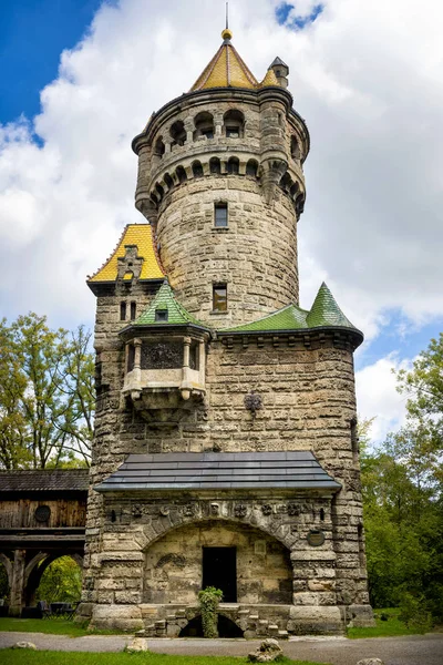 Landsberg Lech Mutterturm Matka Tower Nachází Malém Parku Západním Břehu — Stock fotografie