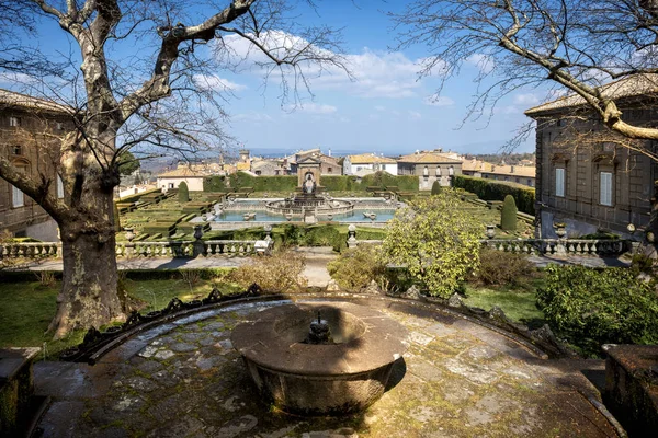 Bagnaia Italien Mars 2018 Villa Lante Bagnaia Mannerist Trädgård Överraskning — Stockfoto