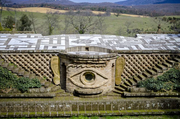 Montegabbione Italien Marts 2018 Scarzuola Den Ideelle Det Surrealistiske Kunstværk - Stock-foto