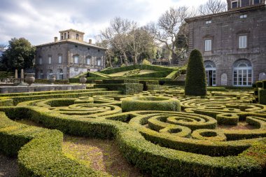 Bagnaia: Villa Lante at Bagnaia is a Mannerist garden of surprise, near Viterbo, Italy. clipart