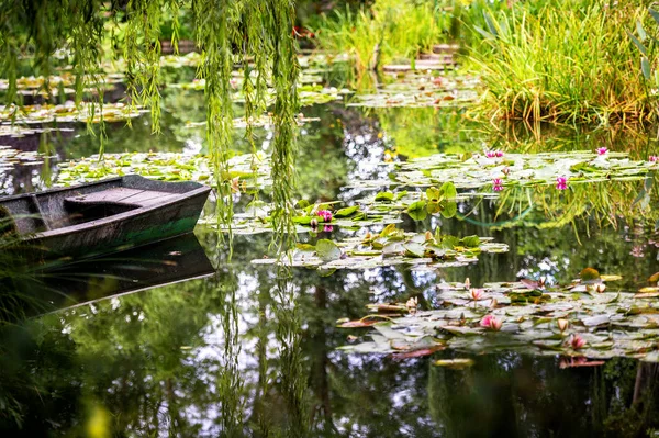 Jardins Monet Lac Avec Nénuphars Giverny Normandie — Photo