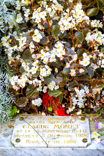 Tomb Claude Monet Rests Giverny Normandy France — Stock Photo, Image