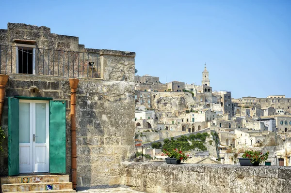 Matera Historické Centrum Světového Dědictví Unesco Evropské Hlavní Město Kultury — Stock fotografie