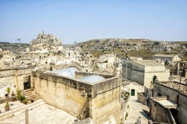 Matera, tarihi merkez. Unesco Dünya Mirası Listesi, Avrupa Kültür Başkenti 2019. Basilicata, İtalya.