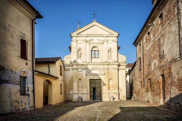 Sabbioneta, i provincis av Mantua. Det kyrka av San Rocco. Italien — Stockfoto