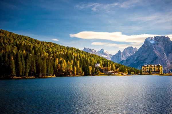 Lago Misurina Lake Misurina Dolomites Dolomiti Mountain Auronzo Cadore Belluno — Φωτογραφία Αρχείου