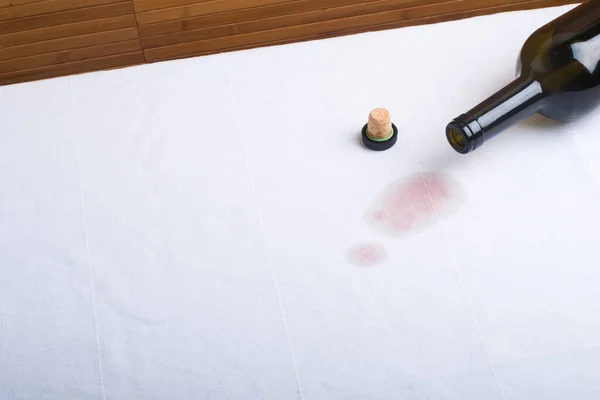 A stain of wine on clothes — Stock Photo, Image