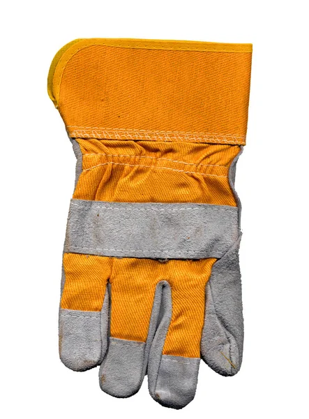 Оранжевая Серая Защитные Строительные Перчатки — стоковое фото