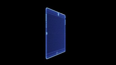 Parçacık dönen bir tablet hologramıdır