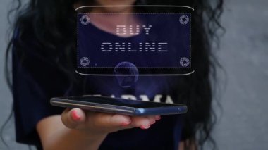 Hud hologramını gösteren kadın Buy Online
