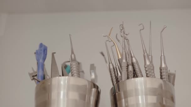 Equipamento de ferramentas odontológicas — Vídeo de Stock