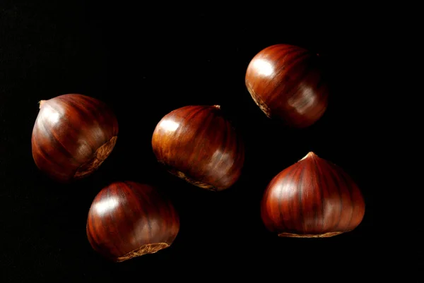 Sweet Chestnuts Close Royalty Free Stock Photos