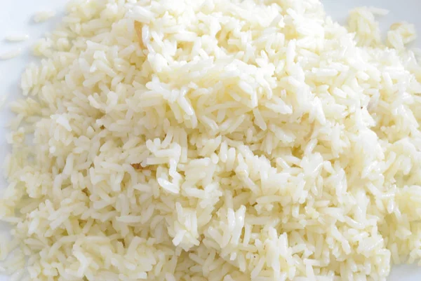 Gekookte rijst close-up — Stockfoto