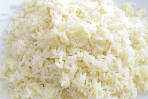 Arroz fervido perto — Fotografia de Stock