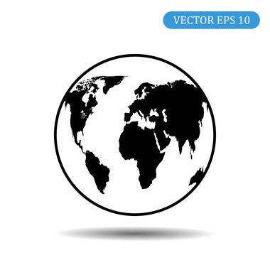 Küre simgesi. Vektör çizim eps 10