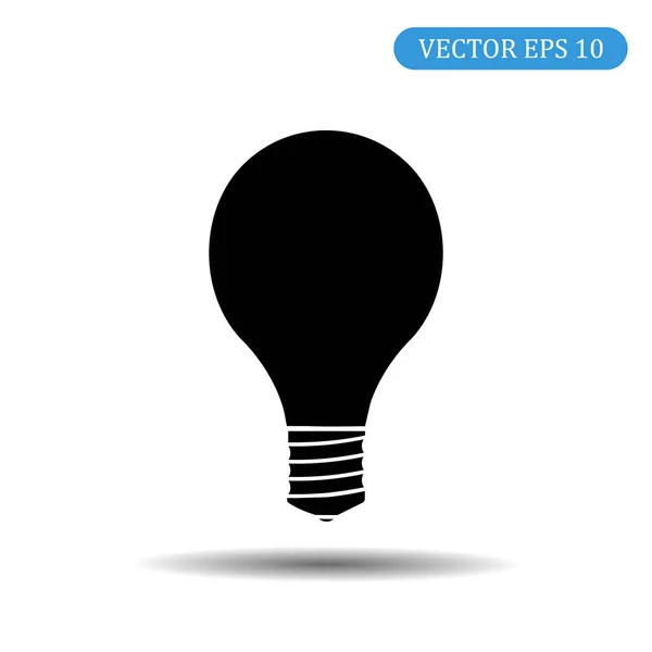 Glühbirne icon.vector illustration eps 10 — Stockvektor