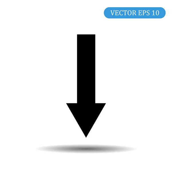 Pfeil-Symbol down.vector Abbildung. — Stockvektor