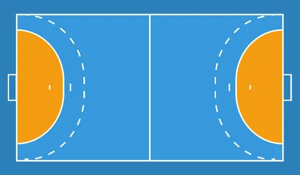 Fundo do campo de handebol. ilustração vetorial eps 10 — Vetor de Stock
