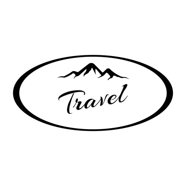 Logo de viaje. ilustración vectorial — Vector de stock