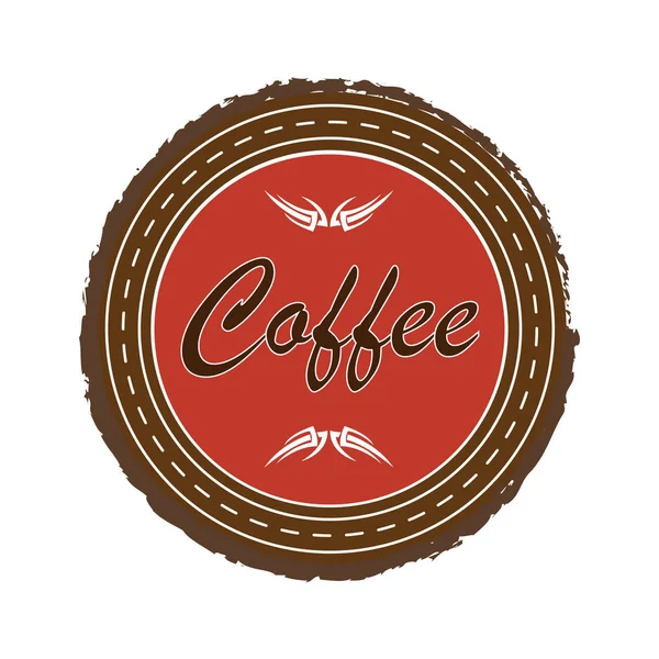 Coffee emblem. vector illustration eps 10 — Stock Vector