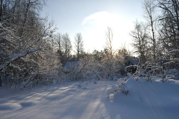 Dom Śniegu Snow Droga — Zdjęcie stockowe