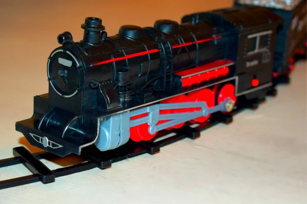 Toy Locomotive Railway — Stock Photo, Image
