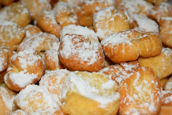 Doces Sobremesa Chá Massa Farinha — Fotografia de Stock