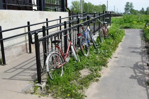 Fahrradabstellplatz Transportabstellplatz — Stockfoto