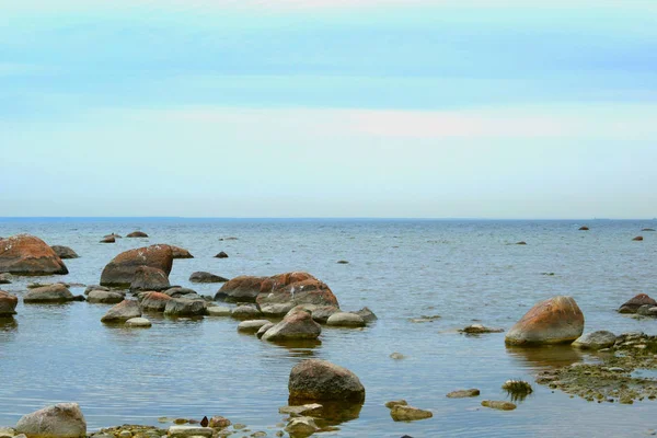 Kayalar Deniz Manzarası — Stok fotoğraf