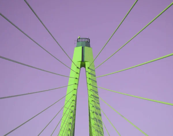 Elementos Soportes Puente Con Cable —  Fotos de Stock