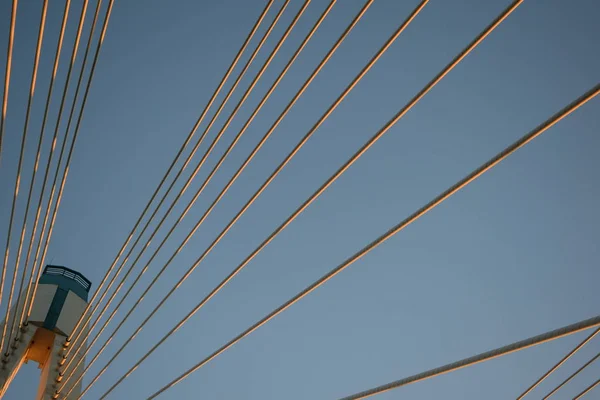 Elementos Soportes Puente Con Cable —  Fotos de Stock