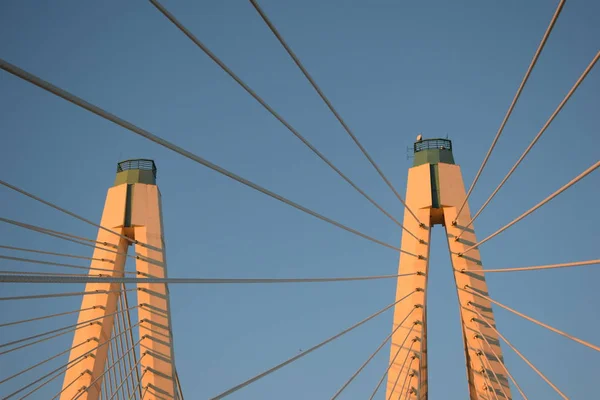 Elementos Soportes Puente Con Cable —  Fotos de Stock