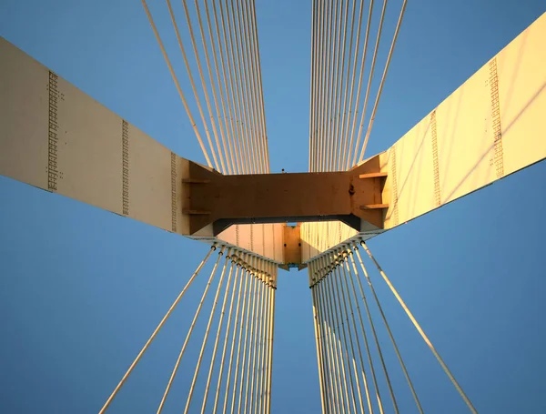 Elemente Der Schrägseilbrücke — Stockfoto