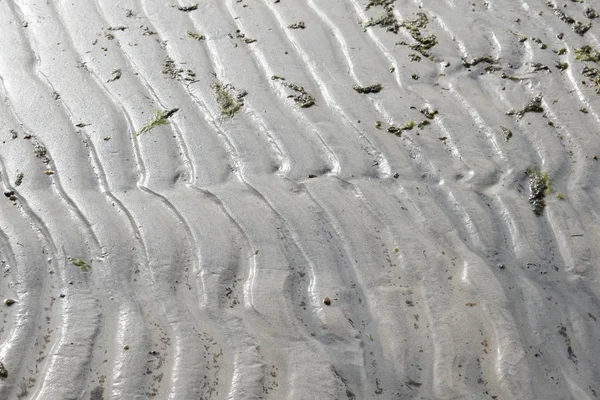 Motif Abstrait Vagues Sur Sable — Photo