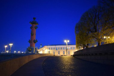 landscape of the evening city, metropolis at night