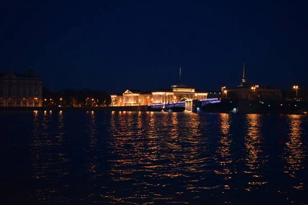 Paysage Ville Soir Métropole Nuit — Photo