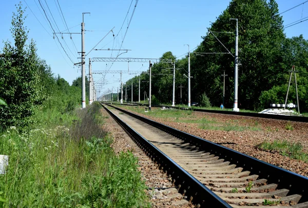 rails on the railway, travel by train