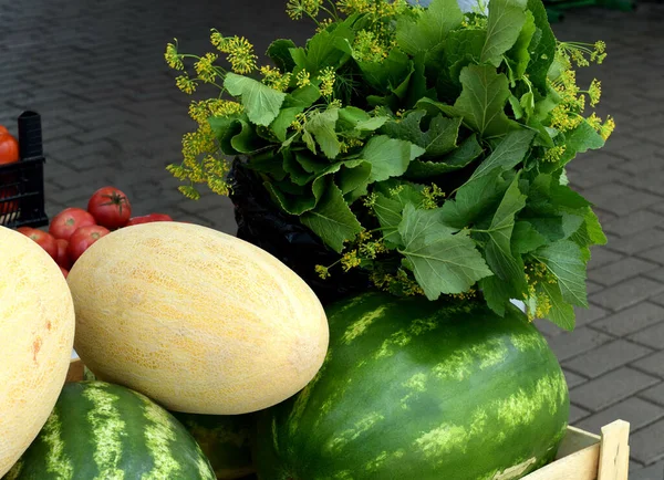 Fresh Vegetables Fruits Market — Stock Photo, Image