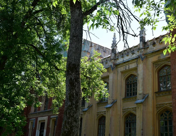 Castelo Tijolo Velho Arquitetura Gótica — Fotografia de Stock