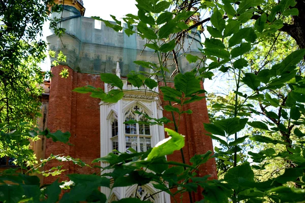 Old Brick Castle Gothic Architecture — Stock Photo, Image