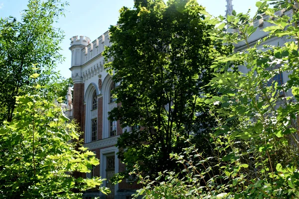 Vieux Château Brique Architecture Gothique — Photo