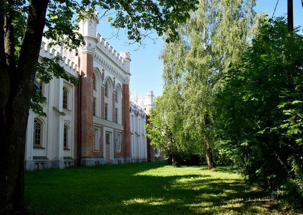 Vieux Château Brique Architecture Gothique — Photo