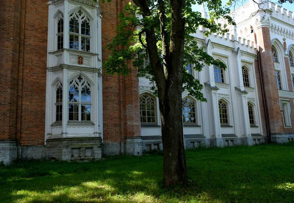 Castelo Tijolo Velho Arquitetura Gótica — Fotografia de Stock