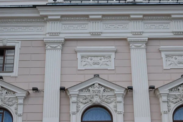 Detalhes Fachada Edifício Histórico — Fotografia de Stock