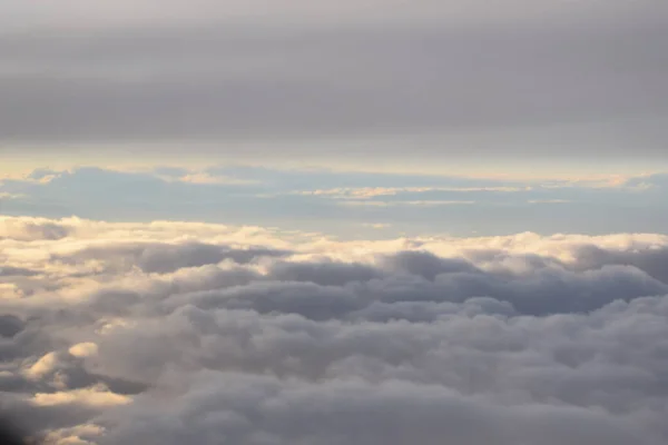 Білі Хмари Вид Літака — стокове фото
